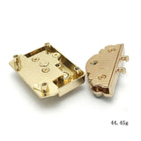20Pcs Machine Bag Lock Metal Twist Lock Diamond Mortise Lock Turn Lock Snap Decorative Clasps Closure Leather Hardware Accessory