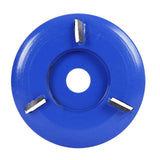 Wood Carving Cutter Disc Woodworking Shovel Plate Sculpting Tool Milling Attachment for 16mm Angle Grinder 5-Teeth Red Arc