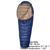 Warm Winter Mummy Down Sleeping Bag Ultra Light Outdoor Camping Travel Climbing Equipment Natural Hiking Cross Country Accessory