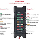 Car Battery Tester Digital Alternator for 12V/24V Cars Trucks Diagnostic Tool Auto Repair Car Battery Tester Charger Analyzer