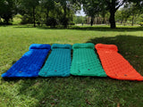 Outdoor Inflatable Mattress Ultra-Light Camping Sleeping Pad with Hiking Ultralight Air Mat Built-in Inflator Pump