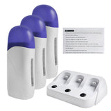 Multifunction Hot Wax Depilatory Roller Body Painless Hair Removal Heater Cartridge Warmer Waxing Epilator Machine for Men and