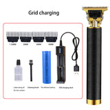 Men's Hair Trimmer Baldheaded Hair Clipper Electric Cordless Shaver Barber Precision Finishing Hair Cutter Beard Shaving Machine