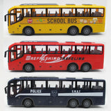 1:16 Radio Remote Control Bus 4CH Racing Model RC Car 27 MHZ Police Bus Lights Simulation School Bus Tour Bus Model Toy For Kids