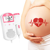 LCD Display Fetal Doppler For Pregnant Portable Ultrasound Baby Monitor Home Pregnancy Baby Heartbeat Detector No Radiation