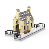 MOC-55511 Hogsmeaded Station 496pcs building block DIY small particles brick city architecture for children's toy Kid Boys gift