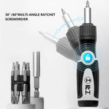 Multi-Angle 5 Times Speed Ratchet Screwdriver Set Bit Head Multi-Function Strong Magnetic Word/Cross Shaped Screwdriver Tools