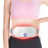 Menstrual Heating Pad Portable Inductive Magnetic Charging Cordless 3 Vibration Massage Modes for Back Belly Pain Relief Cramps