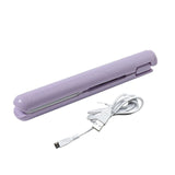 2 in 1 Curling Iron Mini Hair straightener Flat Iron USB Splint Hair Straightening Styling Tools Hair Curler Beard straightener