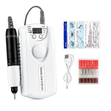 35000RPM Nail Drill Machine Rechargeable Nail Drill Milling Machine Portable Wireless Manicure Grinder Nail Polisher Cutter Kit
