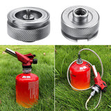 Camping Equipment Magnet Split Type Furnace Converter Connector Adapter For Camping Cooking Picnic Camping Stove Gas Burner