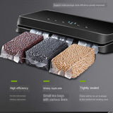 Vacuum Sealer Best Fully Automatic Portable Household Food Wet Dry 220V 110W Packaging Machine Sealing Include 10Pcs Bags Free