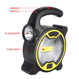 30W Portable Mini Flashlight COB Work Light Mini Handheld Lantern Outdoor Emergency Light (Excluding Battery)