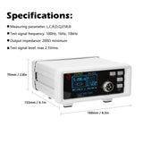 RCL101D OLED Desktop Meter Resistance Capacitance Inductance ESR Measurement One-key Calibration Automatic Ranges