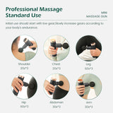 Mini Massage Gun Handle USB Electric Massager Therapy Pocket Multicolor Massage Gun Muscle Body Pain Relief Fascia Gun with box