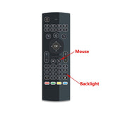 MX3 Backlit Air Mouse Smart Remote Control 2.4G RF Wireless Keyboard for TV Box Android X96 Mini KM9 A95X H96 MAX