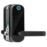 Fingerprint Door lock, Smart Lever Door Lock Bluetooth Digital Lock with 5 Unlock Ways for Home Security, Fingerprint and Touchs