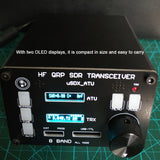 USOTA-ATU USDX HF QRP SDR Transceiver Built-in ATU-100 Antenna Tuner with Dual OLED 8 Bands Design Support PC Software Control