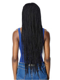 Braid Wigs Women's Long Hair Elastic Net Mechanism Chemical Fiber Headgear Box Braid Wigs