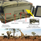 Hunting Camera 16MP 1080P Infrared Sensors Camera 16 Million PR100 Upgrade Version Game Camera Monitoring Heat Sensing