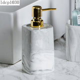 Ceramic Bathroom Decoration Accessories Toiletries Nordic Marble Pattern Soap Dish/lotion Bottle/toothbrush Holder/mouthwash Cup