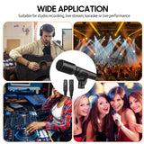TAKSTAR Professional Cardioid Condenser Microphone with Clamp XLR Cable Leather Pouch Aluminum Case for Studio Live Stream