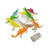 String Lights With Bright Dinosaurs Realistic Looking Dinosaurs Light 8 Leds Children Gift Plastic Toy For Bedroom Decoration