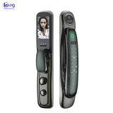 New Design Fully Automatic 3D Face Recognition Fingerprint Smart Home Wifi APP Card Key Code Smart Door Lock with HD Camera