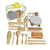 Hand Percussion Set Shaker Bell Sand Maraca Eggs Hammer Shaker Sound Guiro Rhythm Stick Educational Toys Log Musical Instrument
