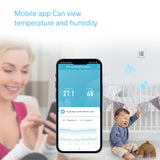 Tuya WIFI Temperature and Humidity Sensor Indoor Hygrometer Thermometer Detector Support Alexa Google Home smart life