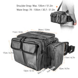 2022 New Multifunction Fishing Bag High Capacity Fishing Lure Bag Tackle Pack Outdoor Shoulder Bags EVA Waist Bag