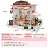DIY MINI Doll House Miniature DIY Dollhouse With Furnitures Wooden House Waiting Time Toys For Children Birthday Gift C007