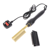 80W Comb Straightener  Electric Hair Straightener Hair Curler Wet Dry Use Hair Curler Flat Irons Hot Heating Comb For Hair