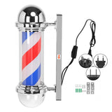 50cm/19.7inch Barber Shop Pole Rotating Lighting Red White Blue Stripe Rotating Light Stripes Wall Hanging LED Downlights
