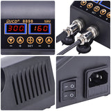 2 in 1 750W Soldering station LCD Digital display welding rework station for cell-phone BGA SMD PCB IC Repair solder tools 8898