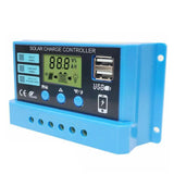 10A 20A 30A MPPT Solar Charger Controller 12V 24V Panel Charger Regulator Lifepo4 Lithium Battery Blue 500W