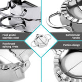 6Pcs Dumpling Maker Stainless Dumpling-Making Cut Dumpling Skin Mold Dough Circle Roller Machine Pastry Cutters Make Dumplings