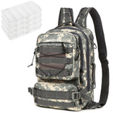 Fishing Tackle Backpack w 4Trays Storage Bag Outdoor Shoulder Backpack Waterproof Fish Gear Bags w 4 Tackle Box Fishing Gear Bag