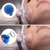 4Pcs Glass Suction Cup Facial Massage Set Vacuum Cupping Rubber Head Anti Cellulite Massager Jar Slimming Cans Body Care Therapy
