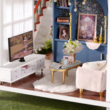 Big Doll House Furniture Miniature Building Kits Diy Dollhouse Kit Roombox Villa Garden Wood Houses Toy For Children Adult Gifts