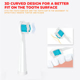 Replacement toothbrush head, Soft hair brush head, Detachable toothbrush head