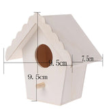 Mini Bird Cage Outdoor Hanging Birdhouse Wooden Box Garden Bird Cages Home Yard Decoration Bird Products Bird Parrot Nest