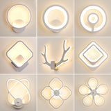 LED Wall Lamp Modern Indoor Sconce for Bedroom Bedside Living Room Aisle Corridor Stairs Home Decorative Antlers Light Fixtures