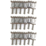 18 Roller Bridge Pull String Code Electric Guitar Saddle for Stratocaster Telecaster Electric Guitar Accessories Silver