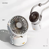 Usb Desk Fan Hanging Neck Three Gear Wind Speed With Strong Wind Quiet Operation 45° Rotation Mini Fan For Office Bedroom