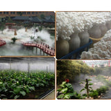 10 Head Ultrasonic Mist Maker Fogger DIY Humidifier For Greenhouse Aeromist Hydroponics DC48V