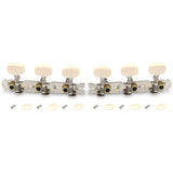 Vintage Guitar Tuning Pegs Gold Plated Machine Heads Tuning Keys Tuners Single Hole for Classical Guitar 3L 3R