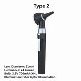 Carevas Fiber Optic LED Otoscope 3X True View Full Spectrum Home Physician Ear Care Diagnostic Set for Adult Child