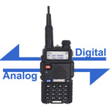 Baofeng DM-5R Walkie Taklie Digital &amp; Analog Dual Mode Portable Radio VHF/UHF Dual Band DMR 5W 128CH FM Transceiver