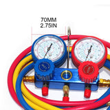 R134A/410 AC Air Conditioner Dual Manifold Gauge Set Double Table Fluorine Refrigeration Auto Diagnostic Tools Kit